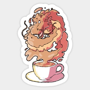 Coffee Dragon! Sticker